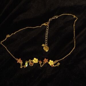 Betsey Johnson love necklace